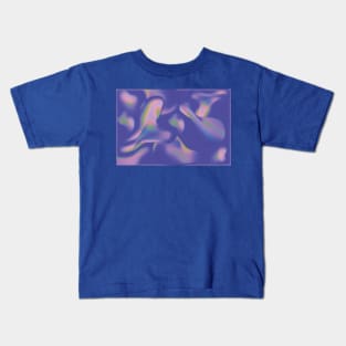 Abstract Artwork Iridescence Liquid Holographic Kids T-Shirt